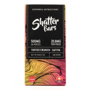 500Mg Sativa Toffee Crunch Shatter Bar